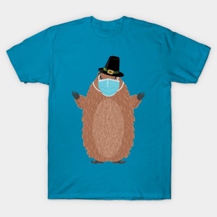 Masked happy groundhog T-Shirt